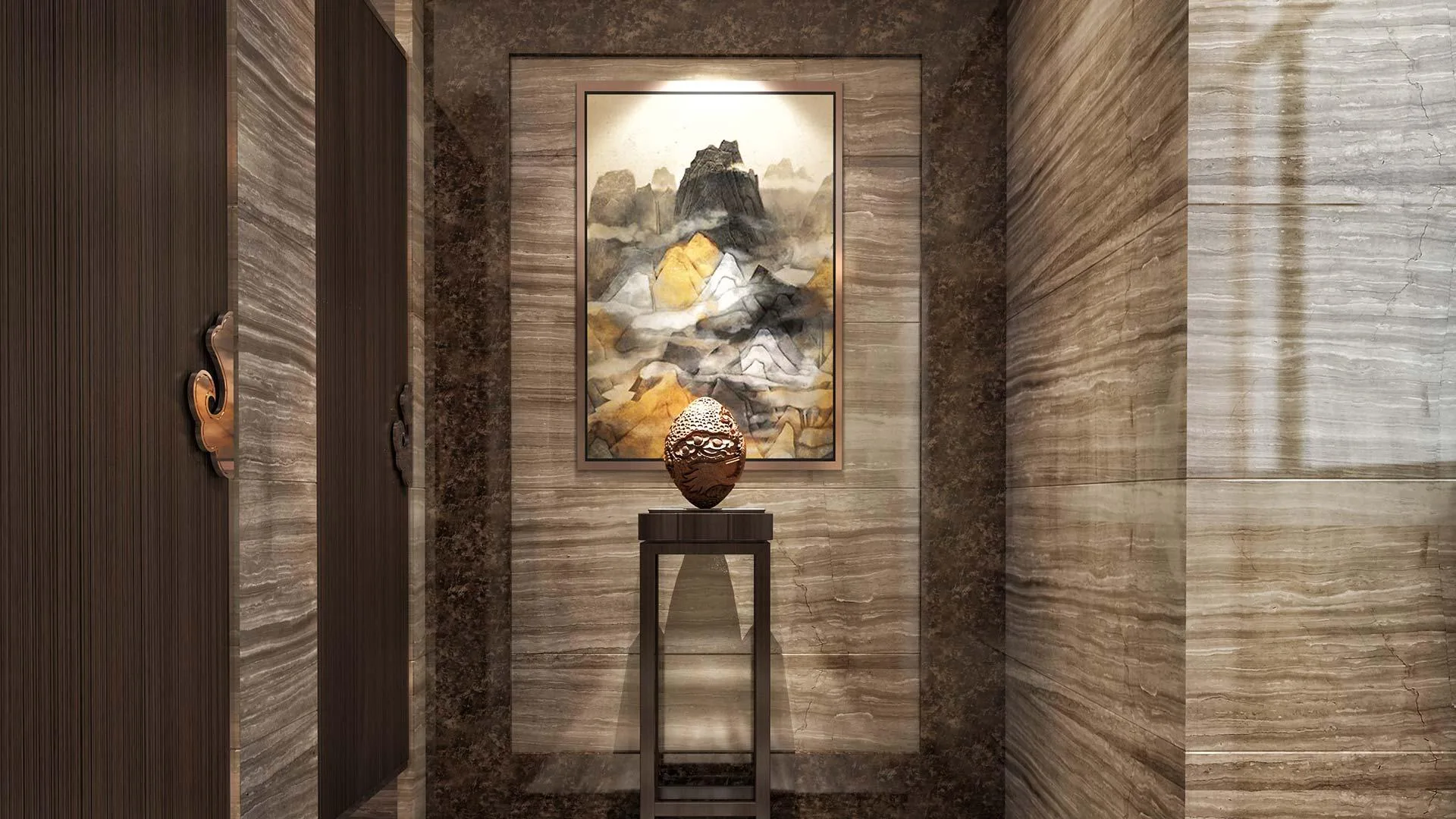 Grey Serpeggiante Travertine for Linear Walls | Turkish Grey Travertine Supplier
