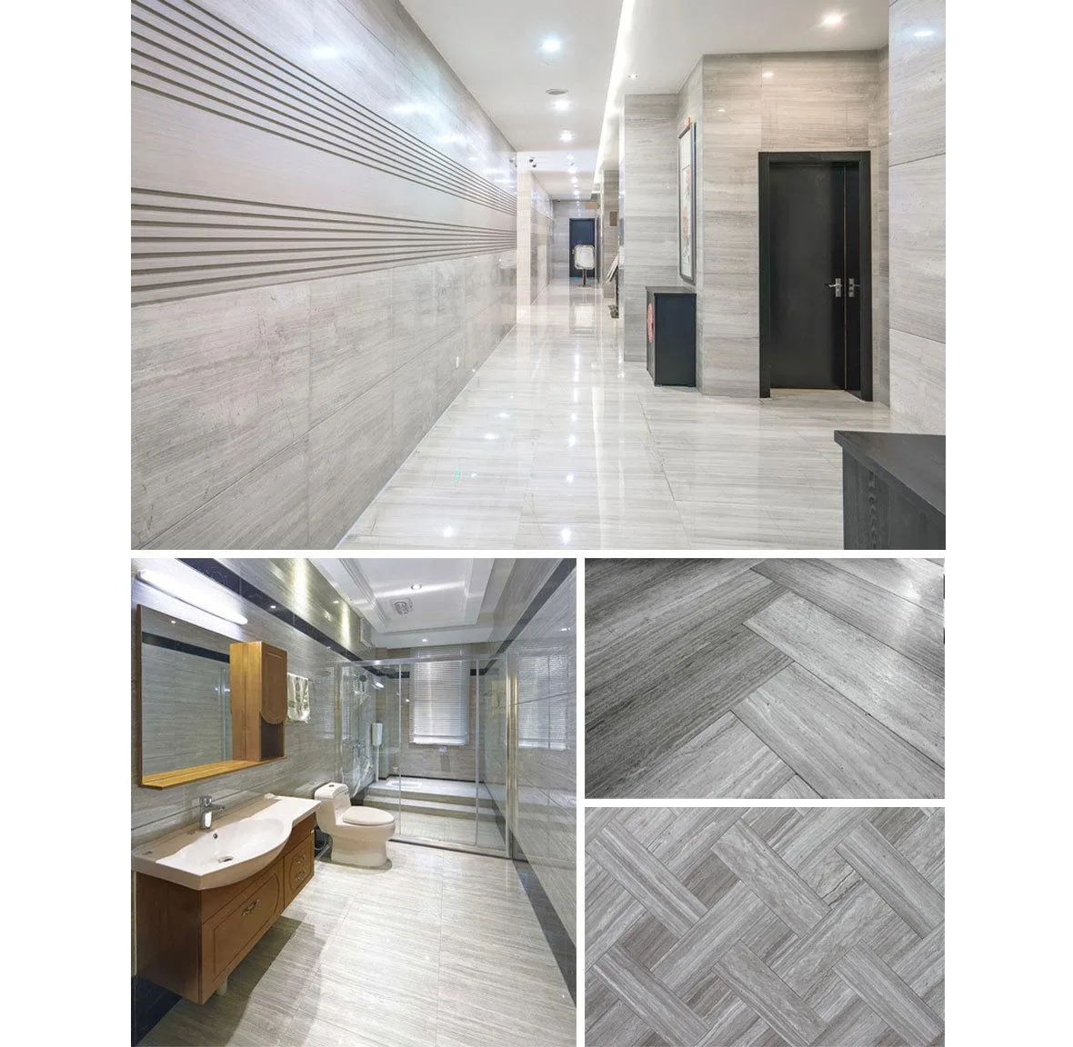 Grey Serpeggiante Travertine for Linear Walls | Turkish Grey Travertine Supplier