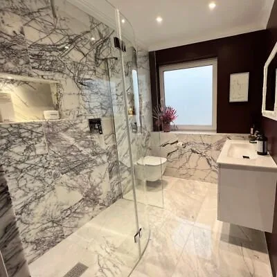 Lilac Marble for Bookmatch Feature Walls | Turkish Lilac Marble Supplier
