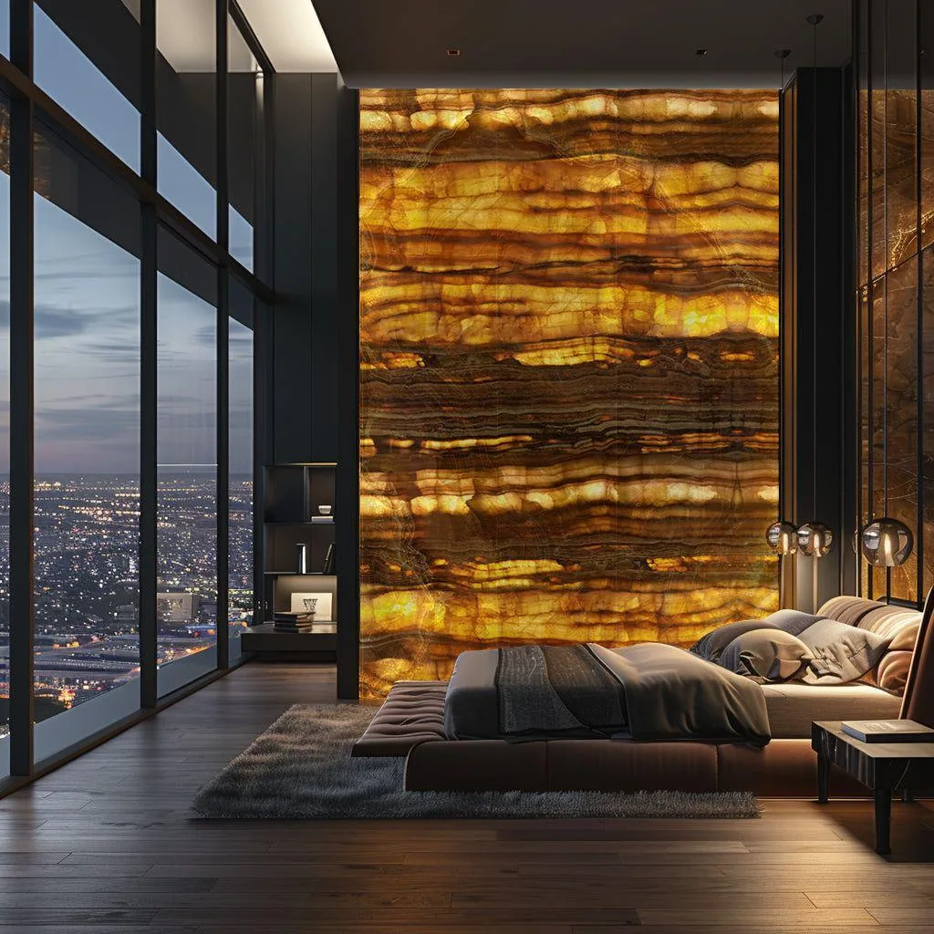 Honey Onyx for Golden Backlit Walls | Turkish Honey Onyx Supplier