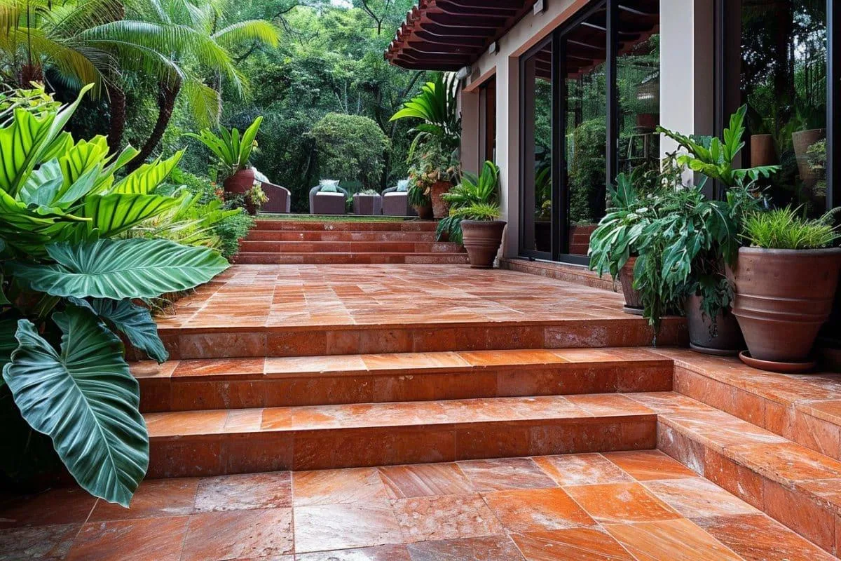 Red Travertine for Bold Exterior Walls | Turkish Red Travertine Supplier
